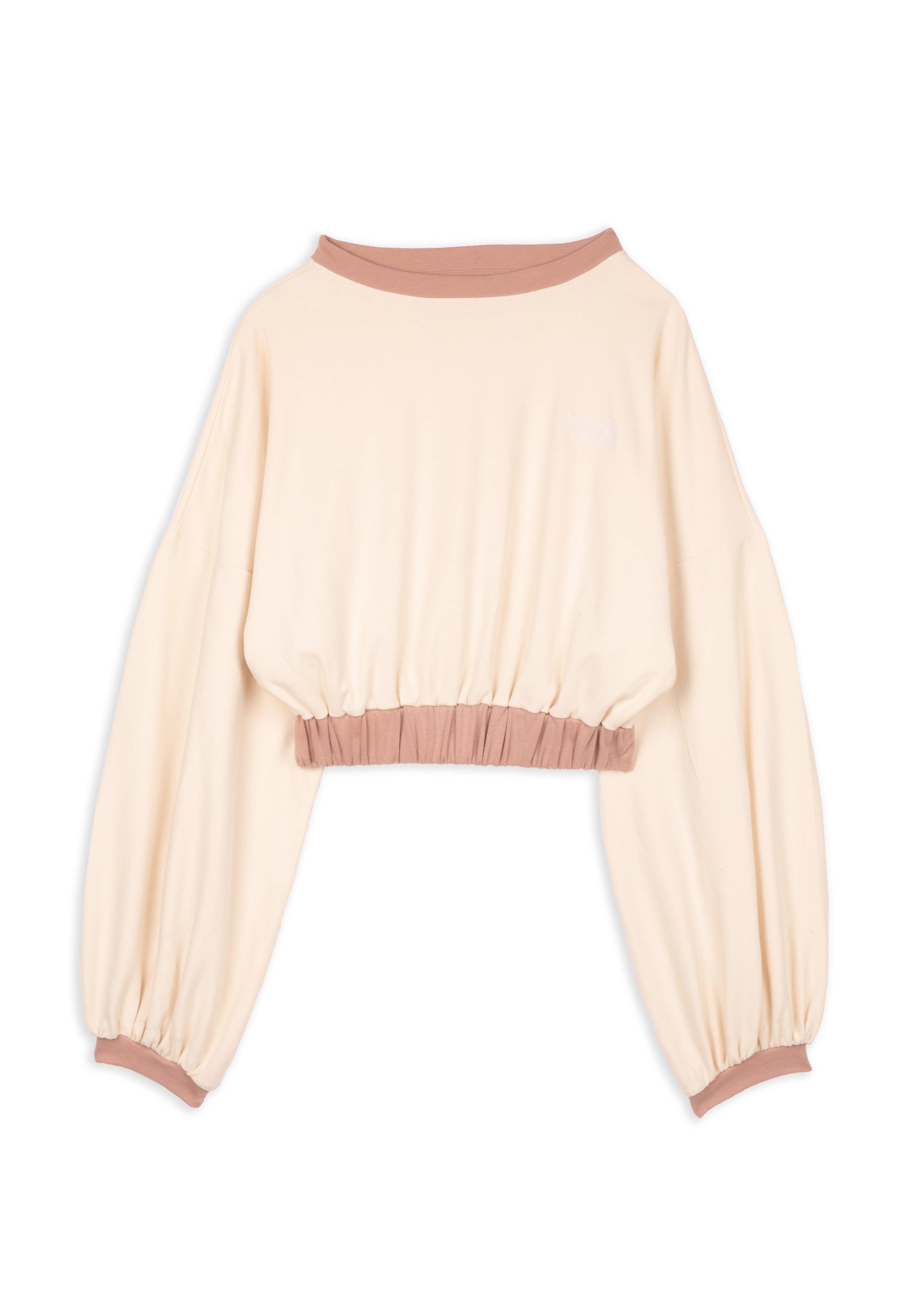 Beige Flora Sweatshirt – Pearls & Waves